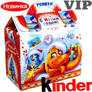 Сладкий подарок на Новый Год в жестяной упаковке весом 1200 грамм по цене 1762 руб в Петрозаводске