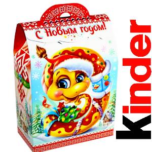 Детский подарок на Новый Год в жестяной упаковке весом 430 грамм по цене 1657 руб в Петрозаводске